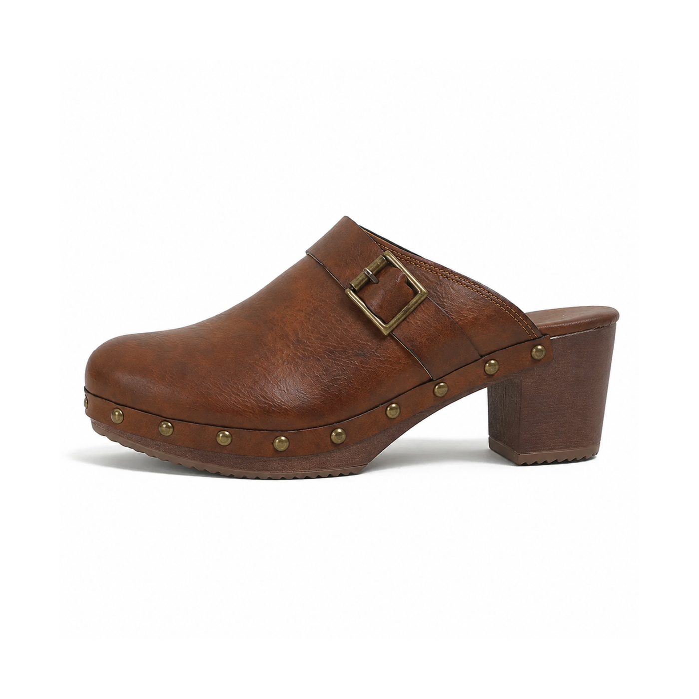 The Marlow Clog — Block Heel Mule
