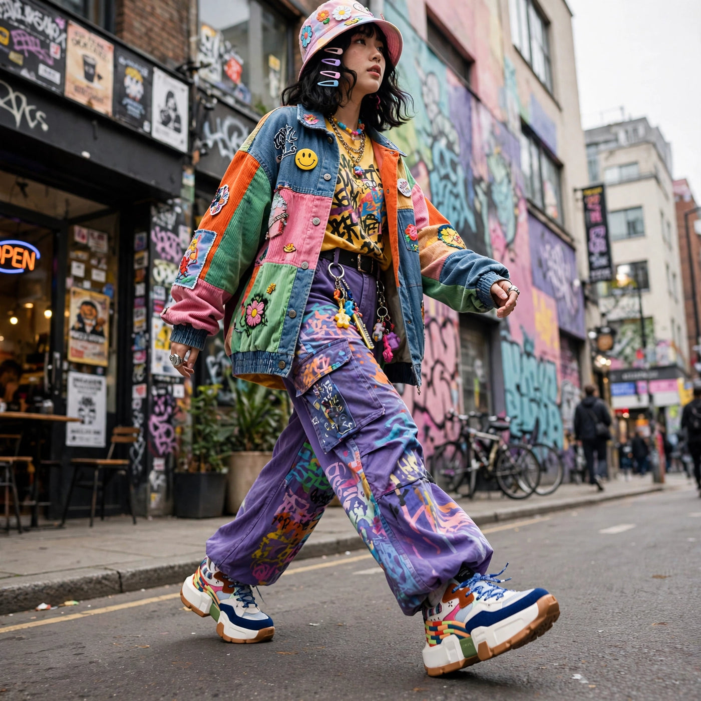 DOPAMINE WAVE - Chunky Rainbow Sneakers