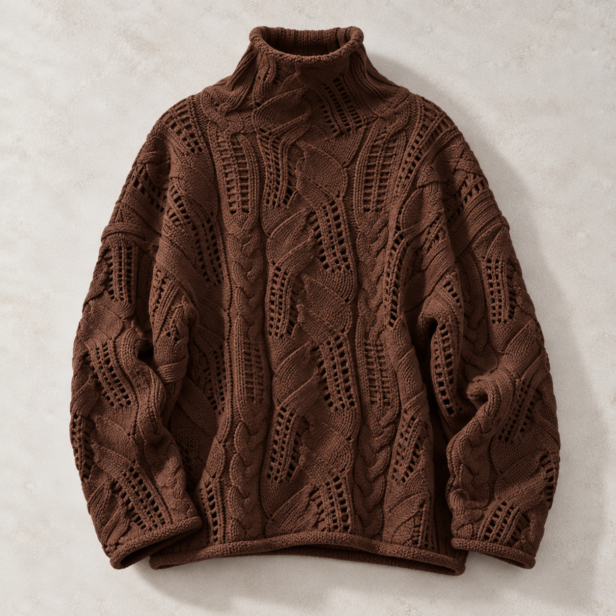 The Hazel Textured Turtleneck Pullover