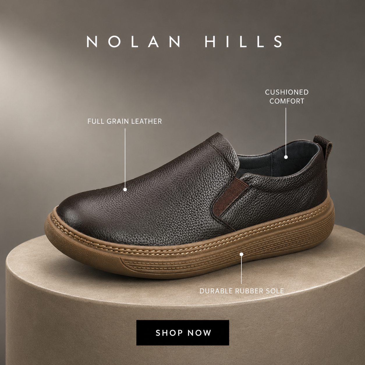 Easton Genuine Leather Slip-On Loafer
