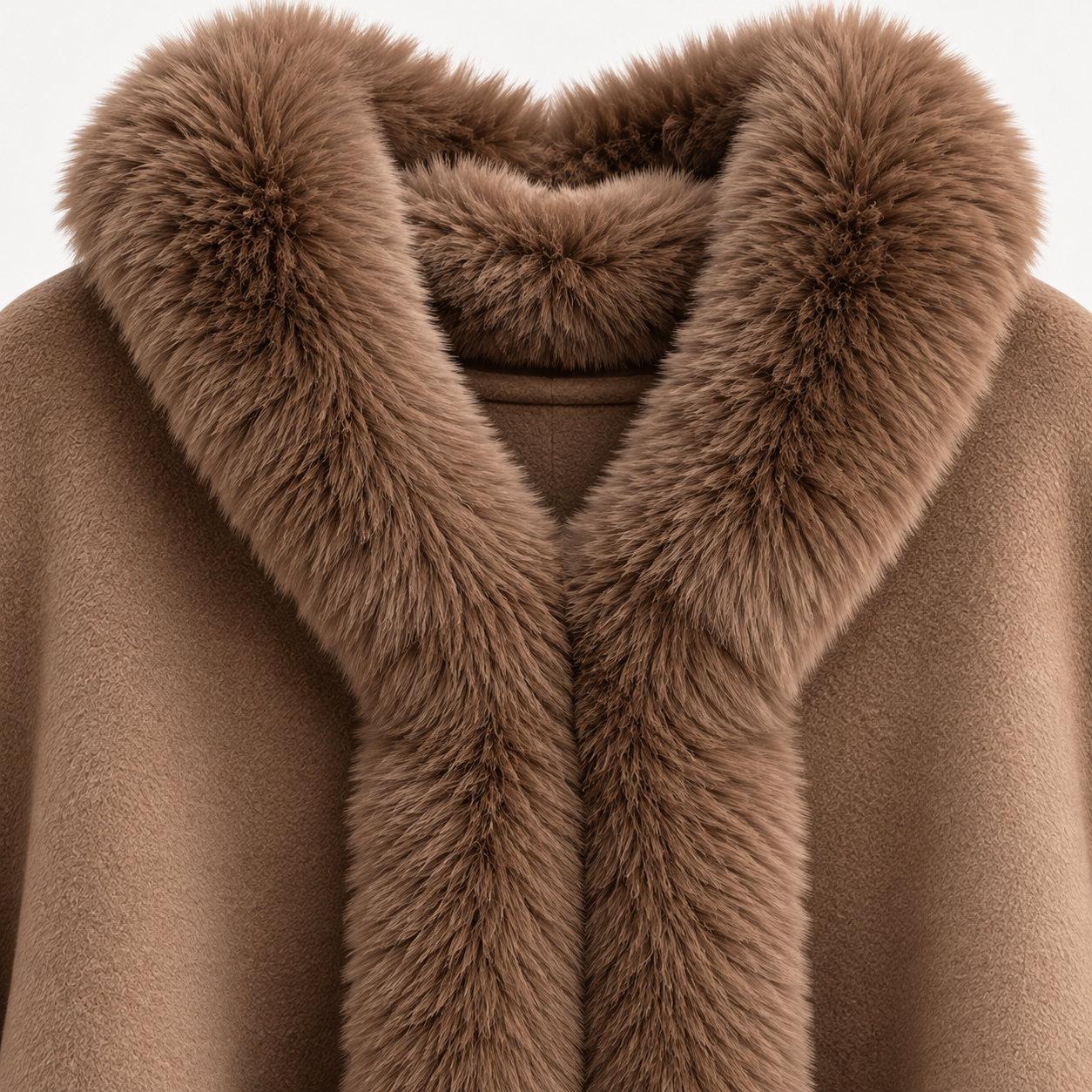 The Celeste Faux Fur Cape