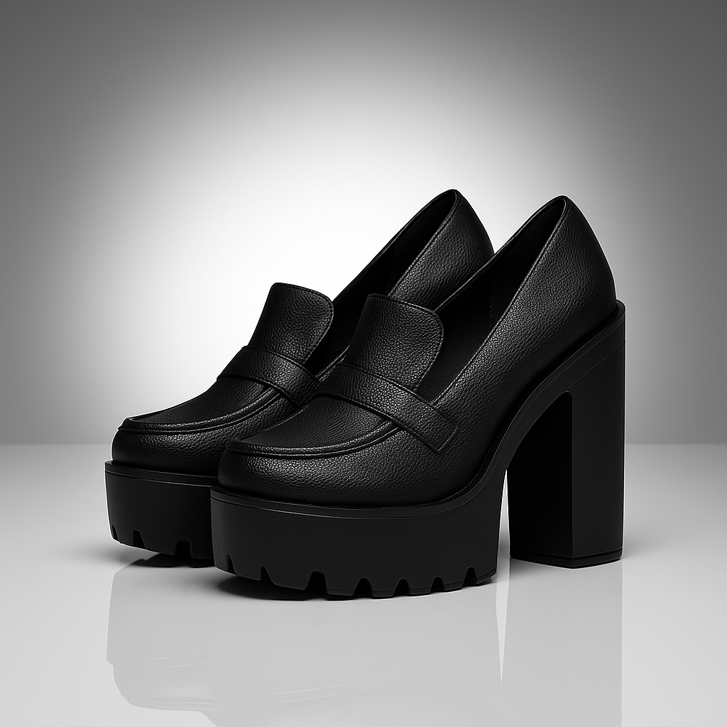 Luna Platform Loafer Pumps