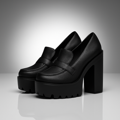 Luna Platform Loafer Pumps