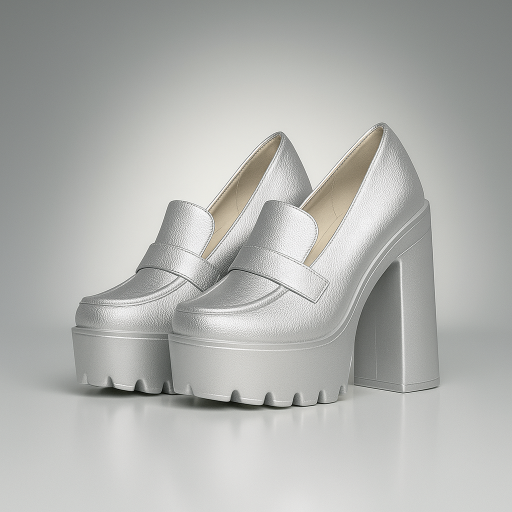 Luna Platform Loafer Pumps