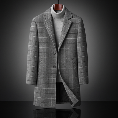 Alessio Plaid Wool Coat