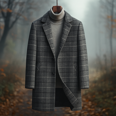 Alessio Plaid Wool Coat