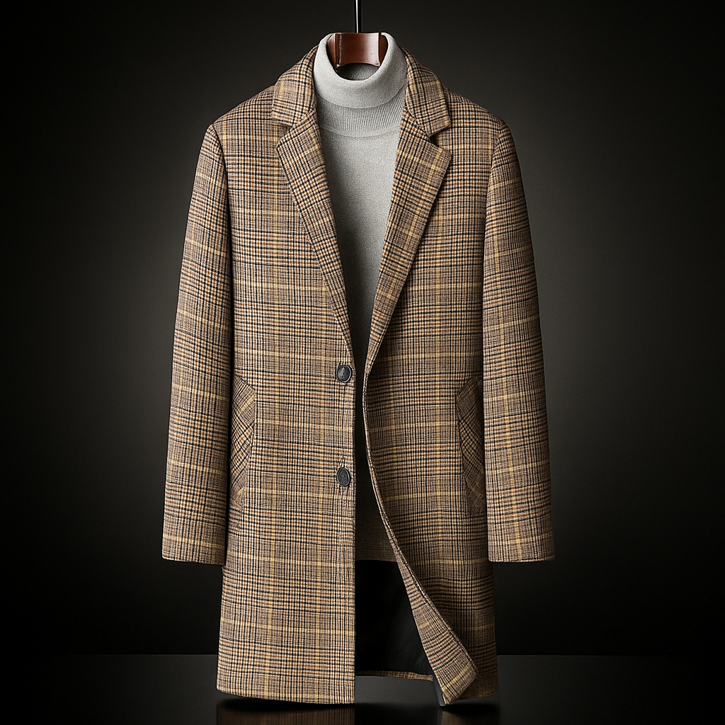 Alessio Plaid Wool Coat
