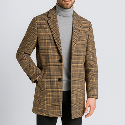 Alessio Plaid Wool Coat