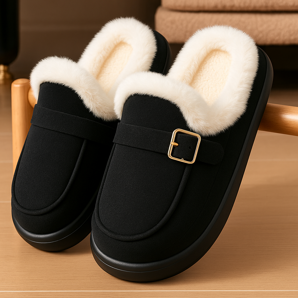 Elena Suede Winter Slippers
