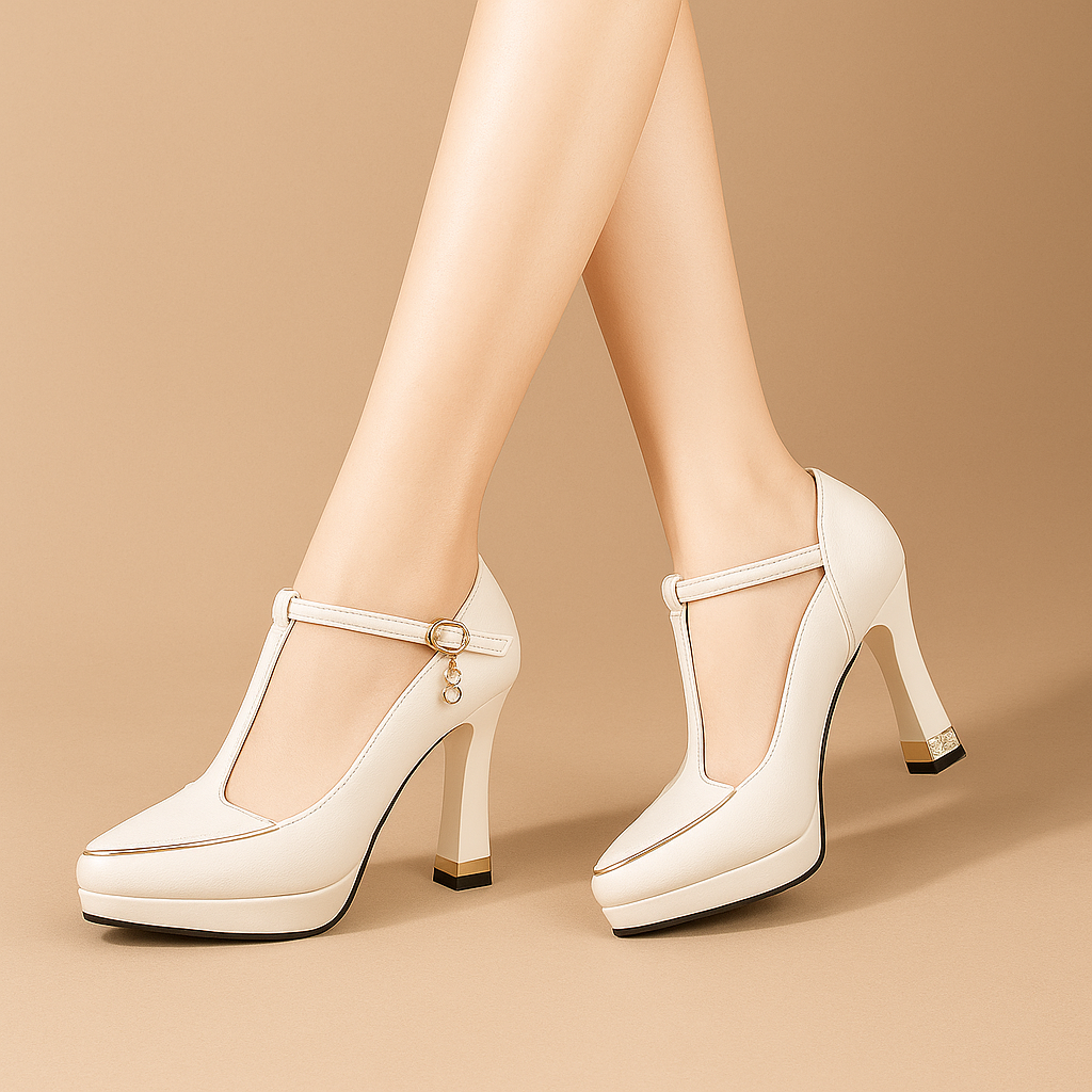Aria Pointed Platform Heels