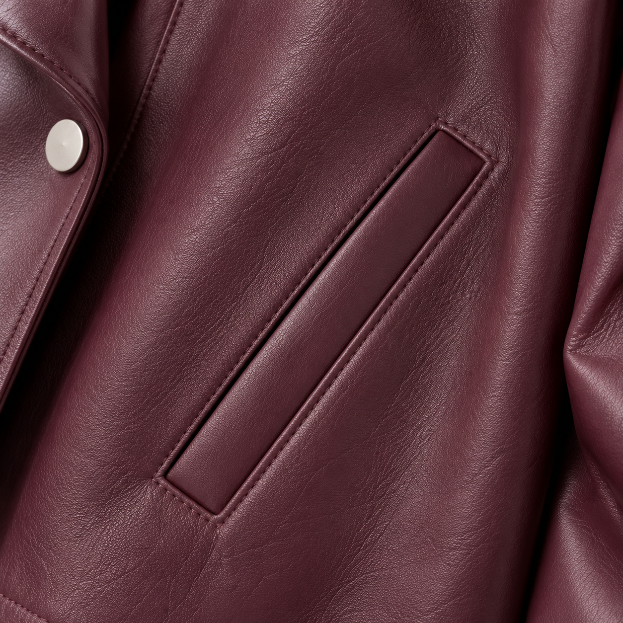 The Cassis Loose-Fit Leather Jacket