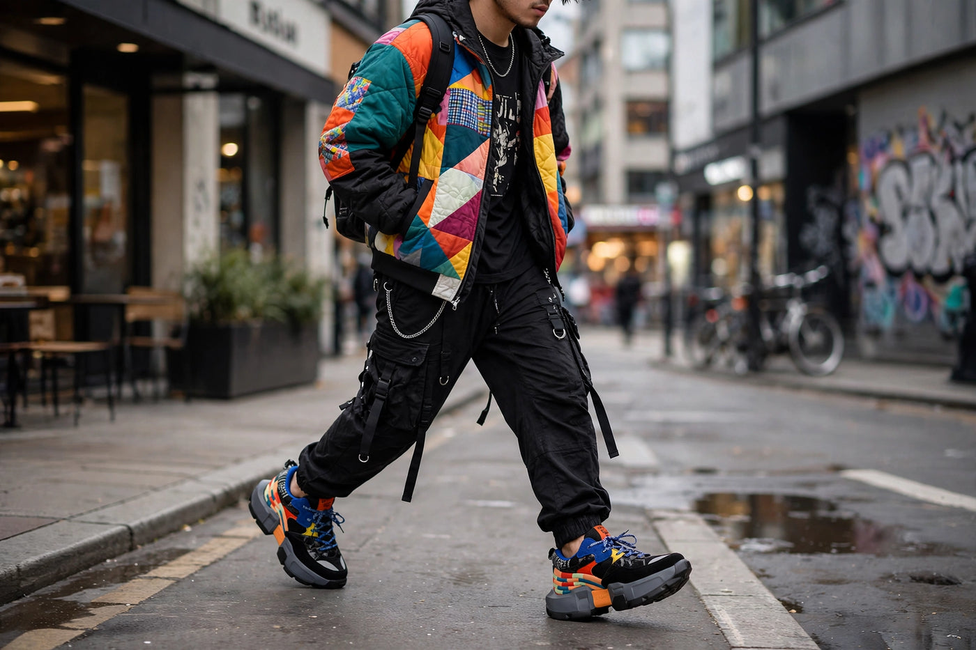 DOPAMINE WAVE - Chunky Rainbow Sneakers