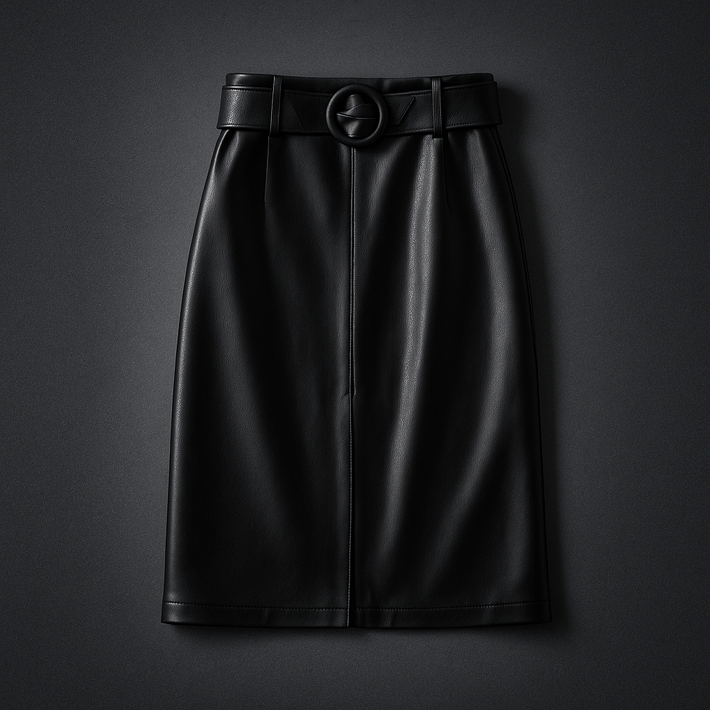 Clara High Waist Leather Skirt
