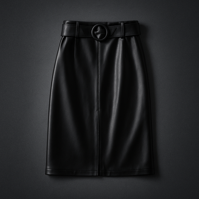 Clara High Waist Leather Skirt