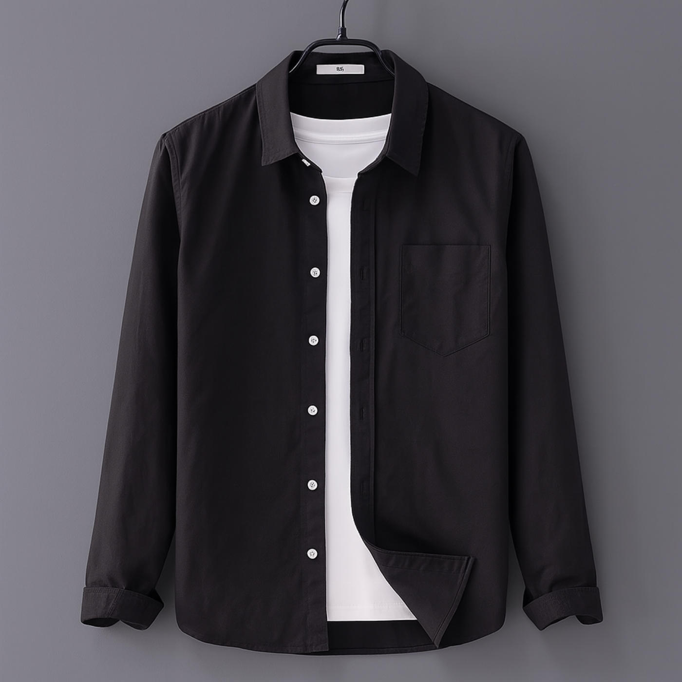 Henry Oxford Shirt – Men’s Cotton Long Sleeve