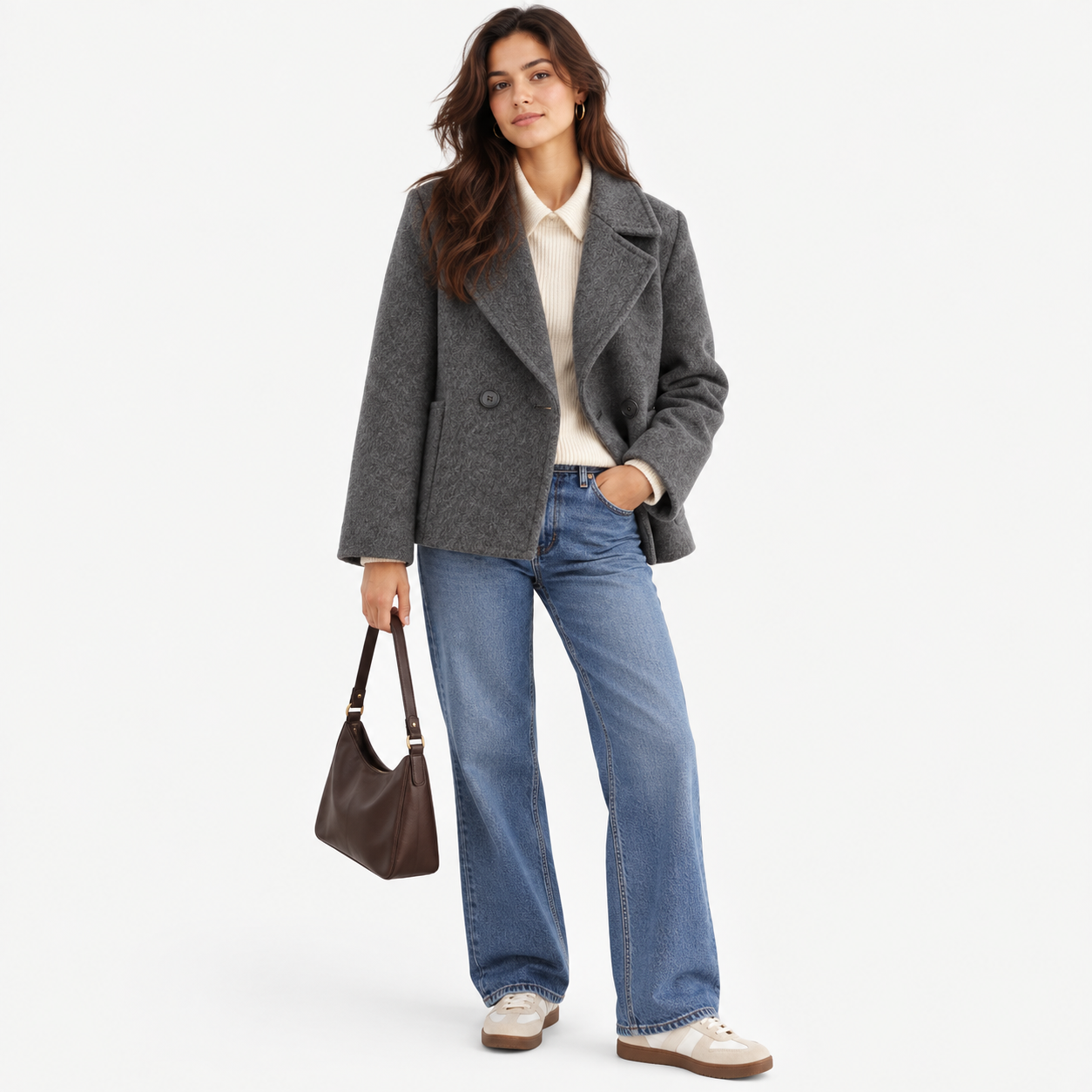 The Elara Short Wool Coat
