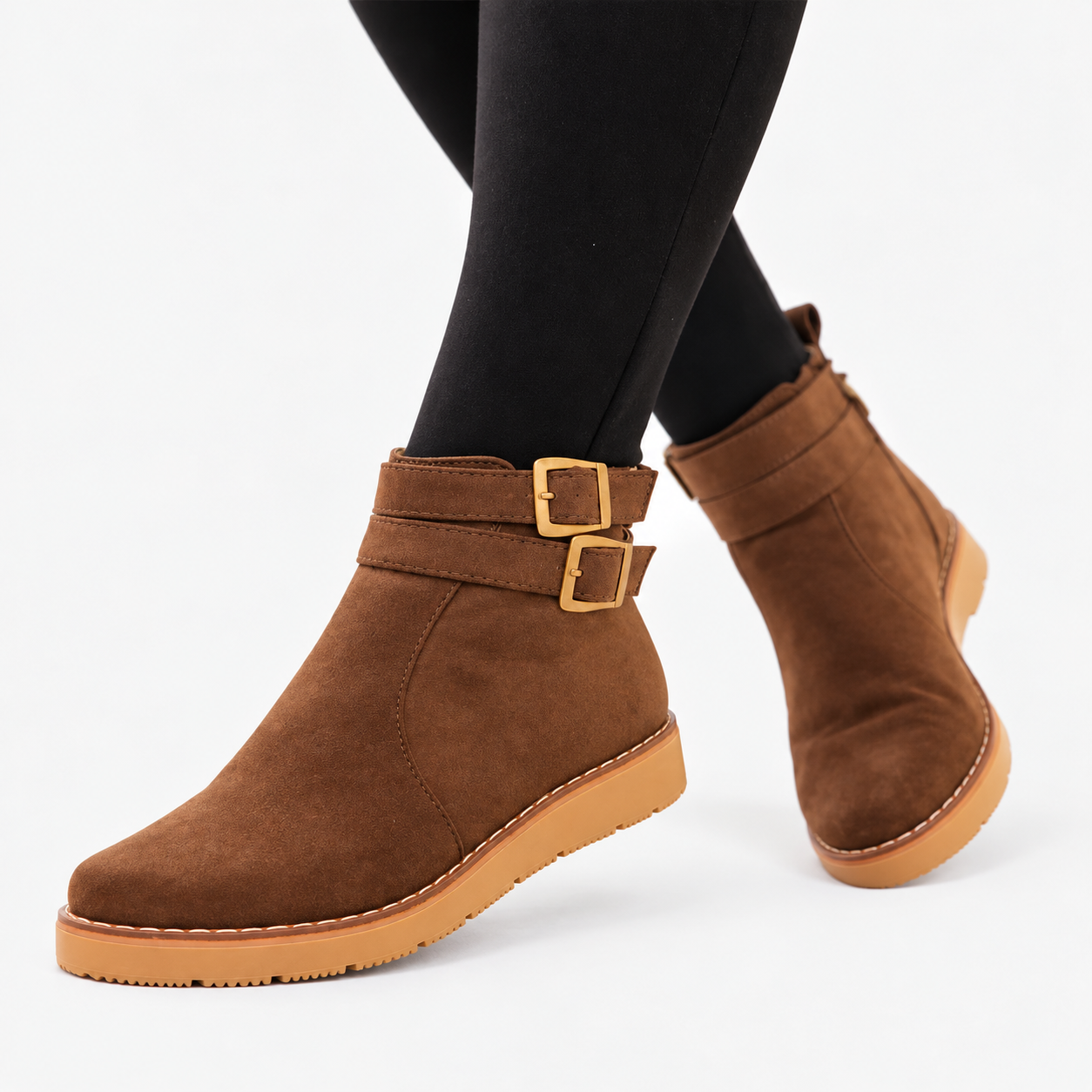 The Elara Suede Ankle Boots