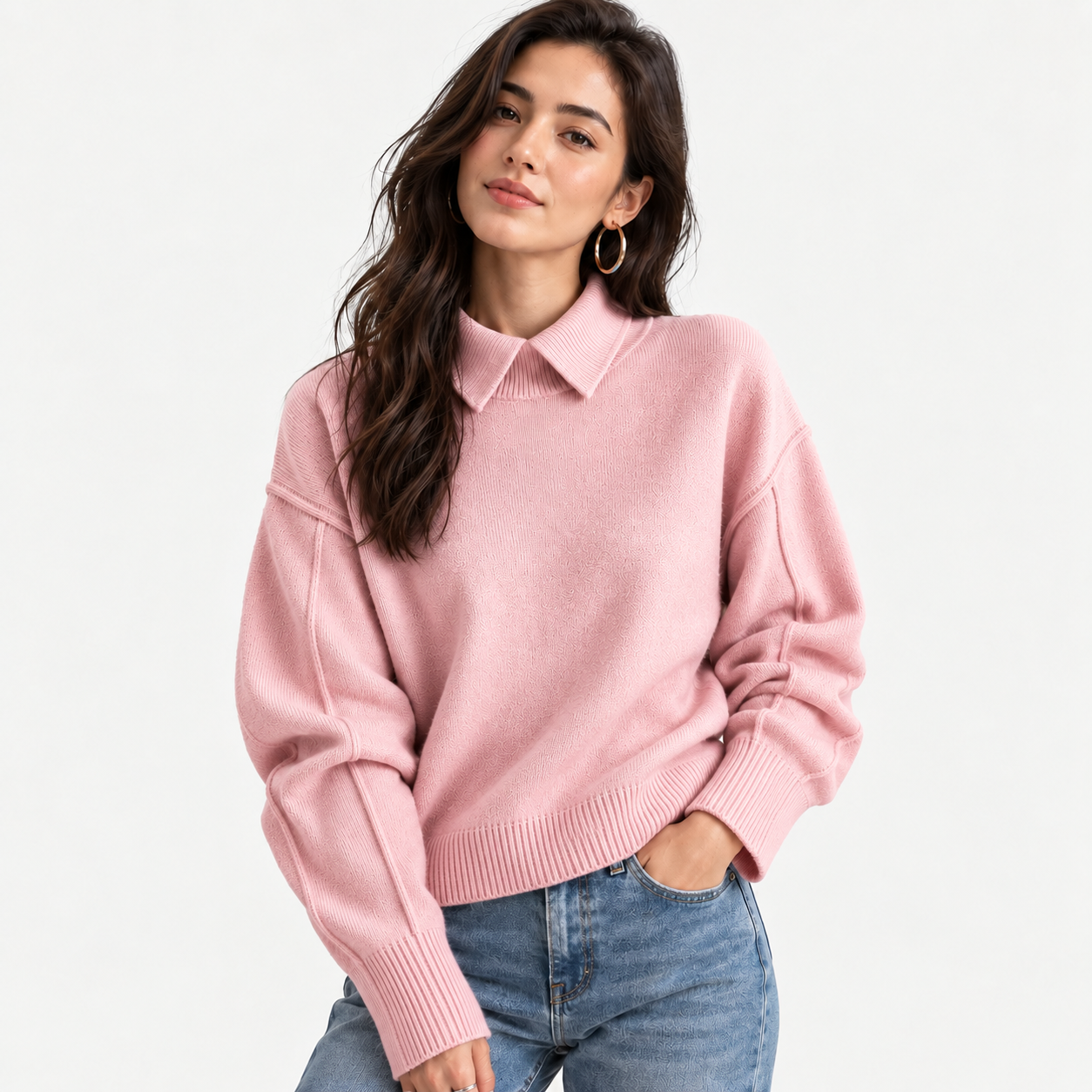 The Elara Button Knit Sweater