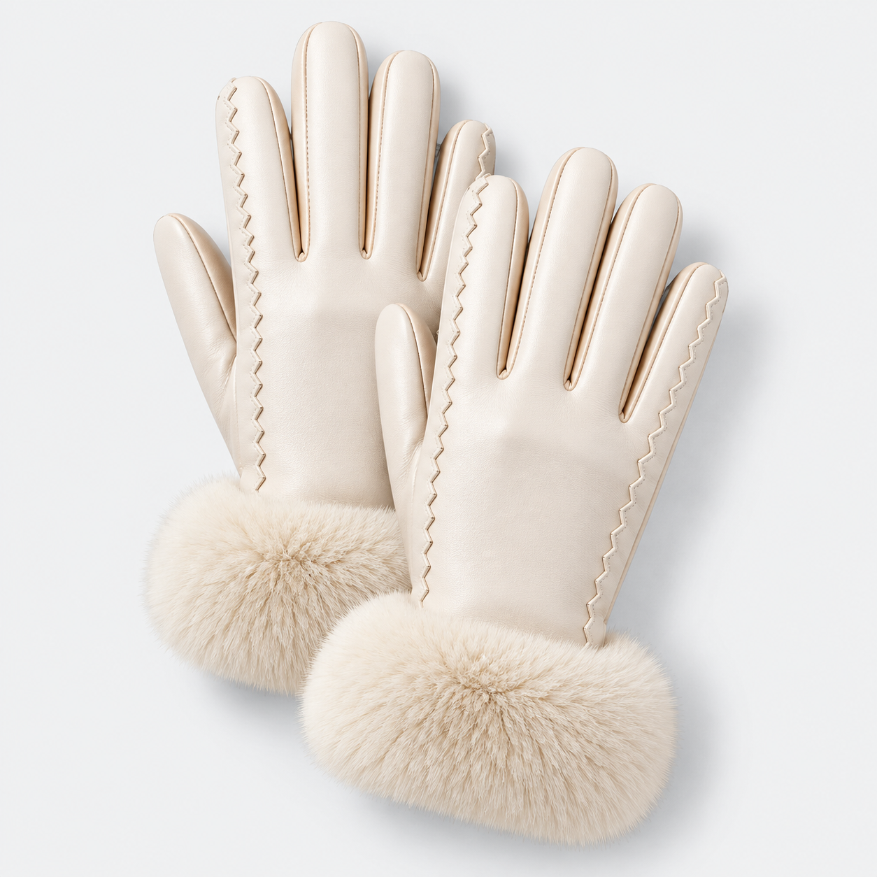 The Alessia Fur Cuff Gloves