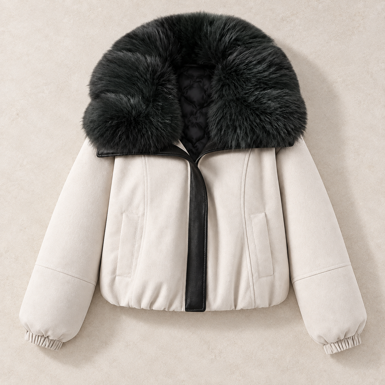 Ember Warm Padded Suede Jacket