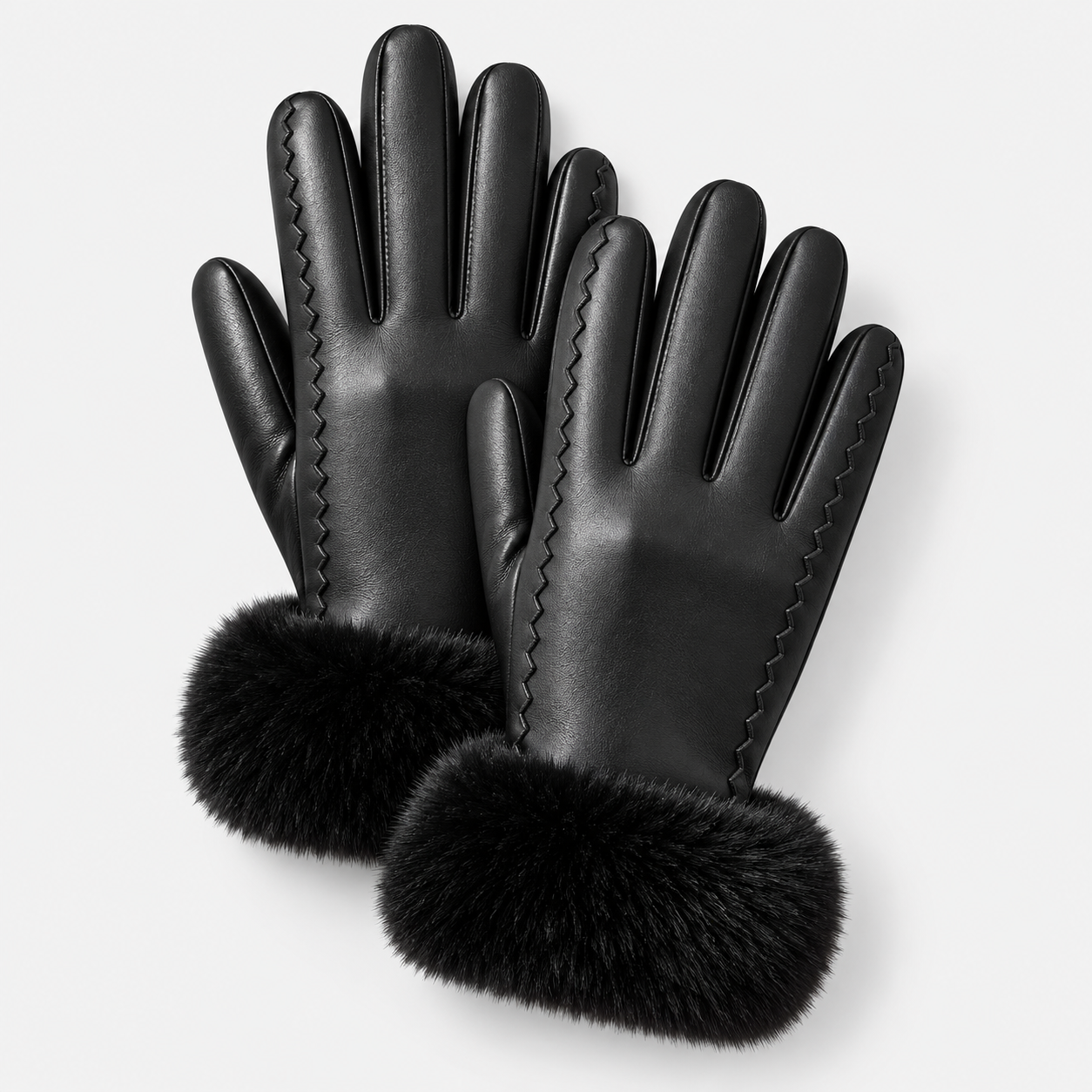 The Alessia Fur Cuff Gloves