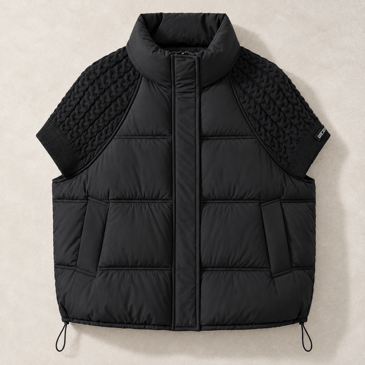 The Vivienne Quilted Knit-Sleeve Jacket