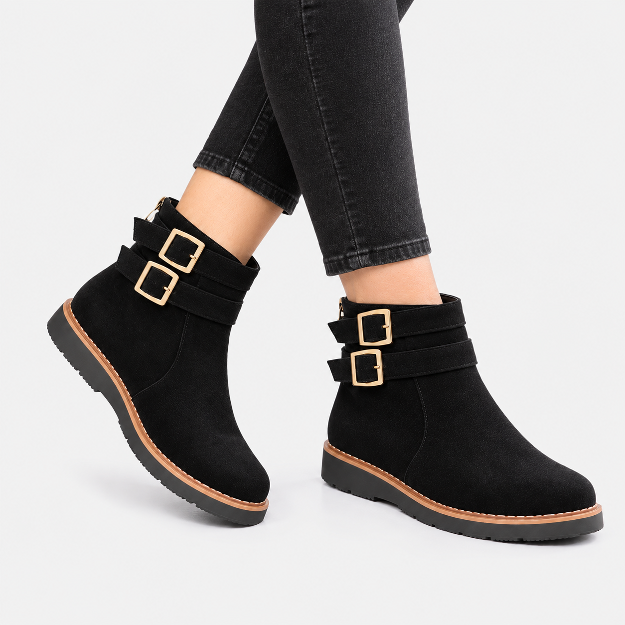 The Elara Suede Ankle Boots