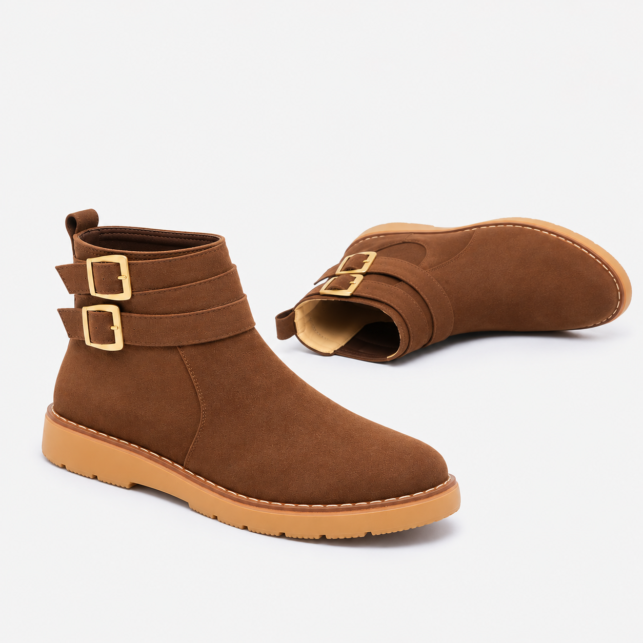 The Elara Suede Ankle Boots