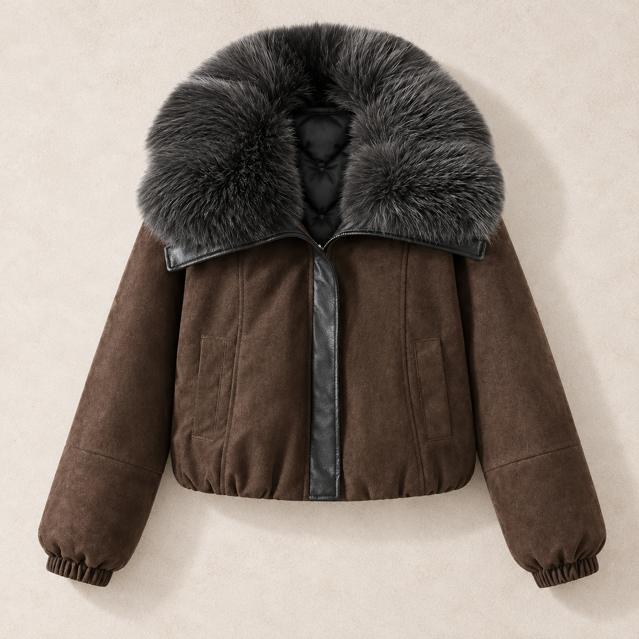 Ember Warm Padded Suede Jacket