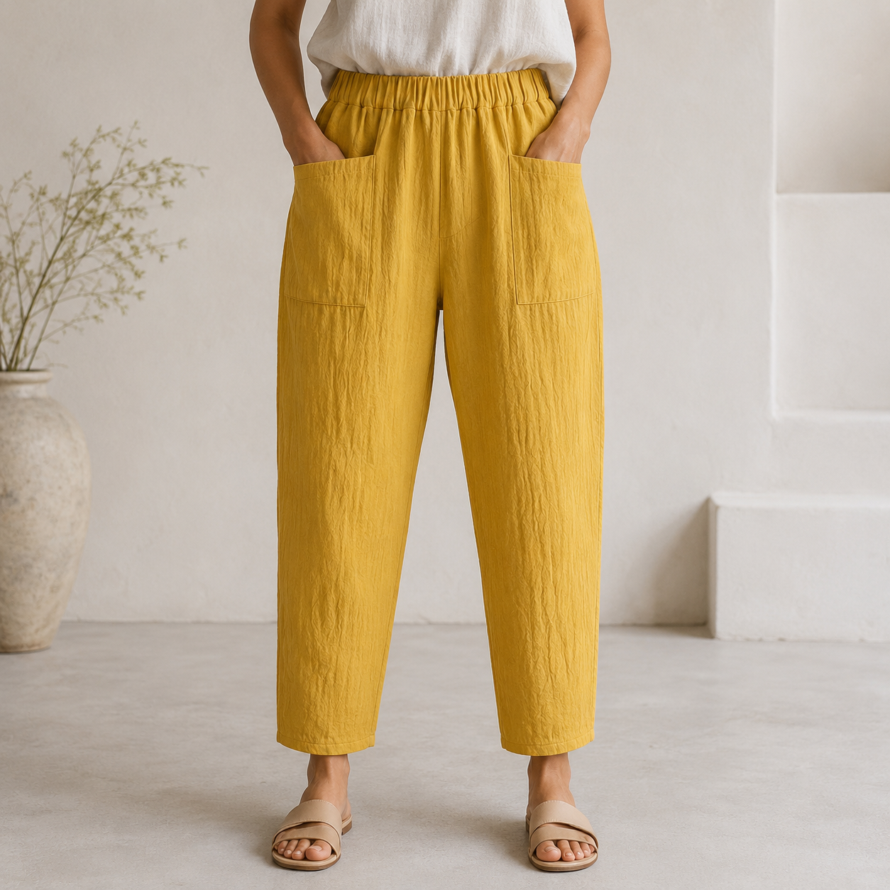 Hailey Linen Harem Pant