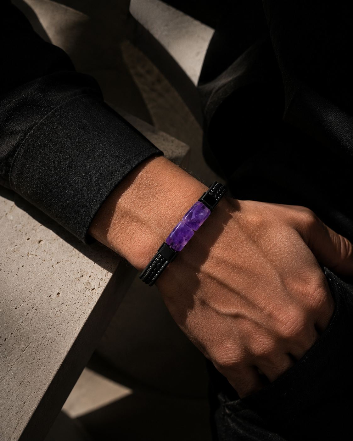 Stoneside Leather Bracelet