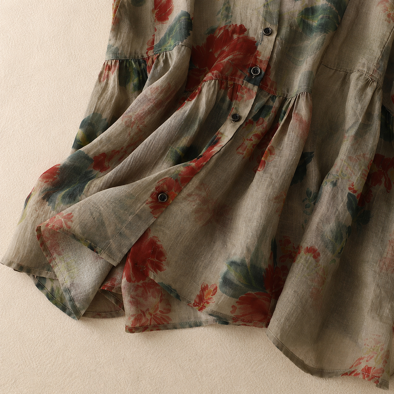 Camellia Linen Blouse