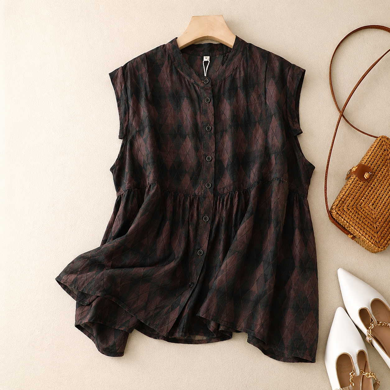 Camellia Linen Blouse