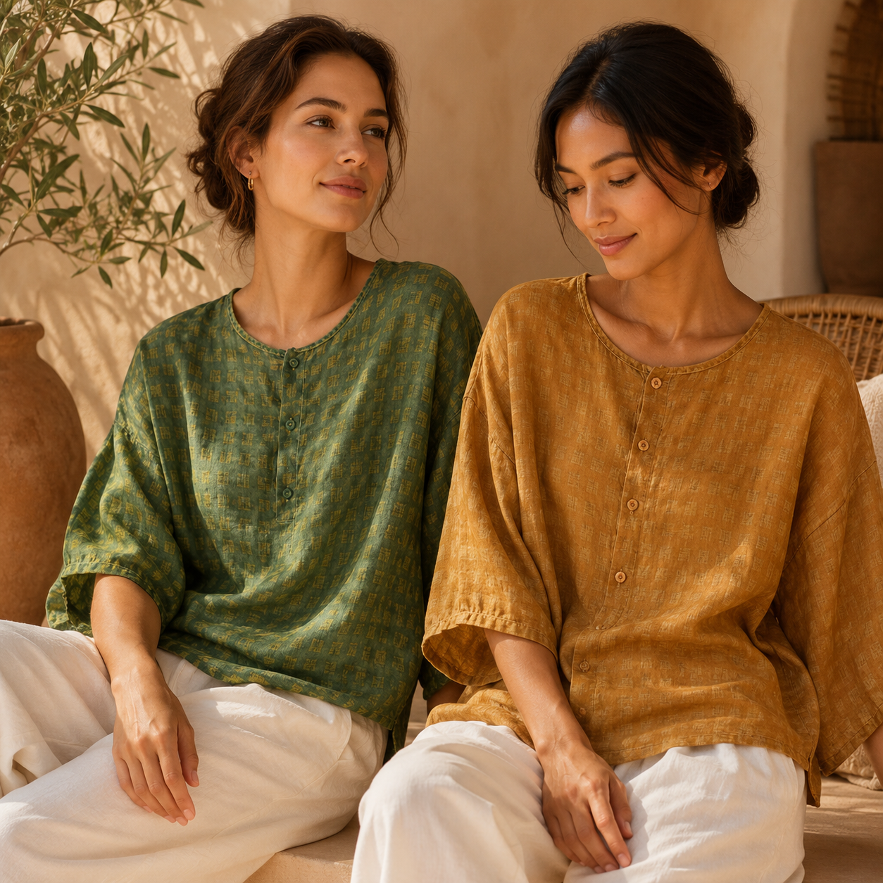 Amber Linen Blend Top