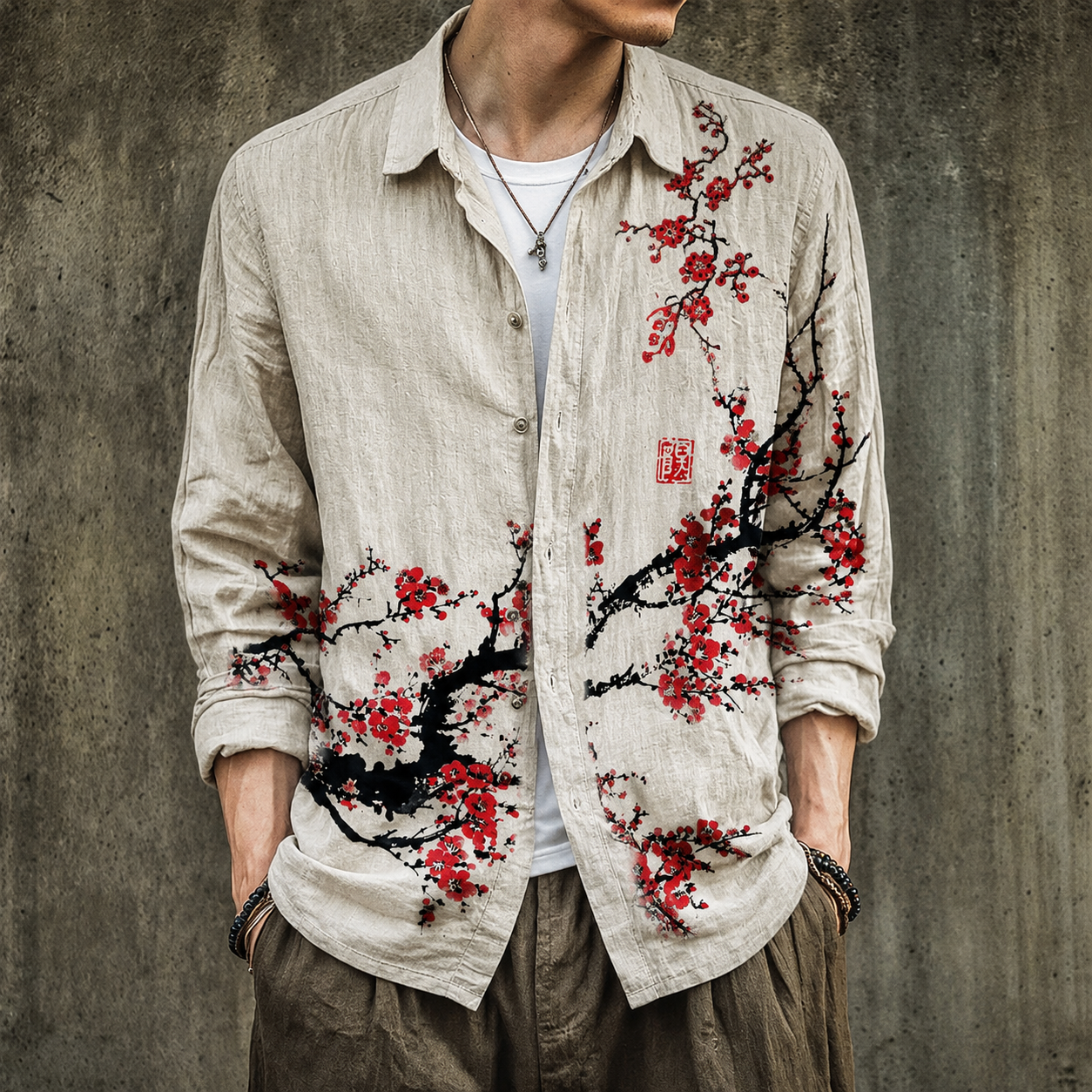 Bloom Linen Floral Shirt