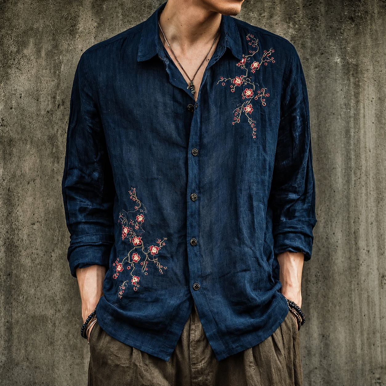 Bloom Linen Floral Shirt