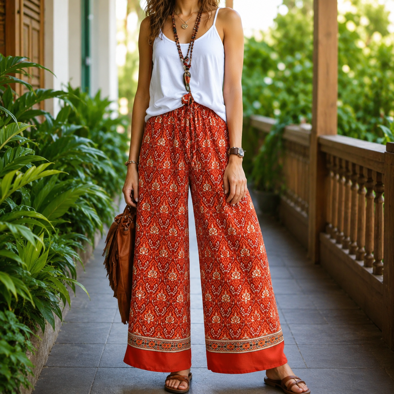 Mara Floral Wide Leg Pant