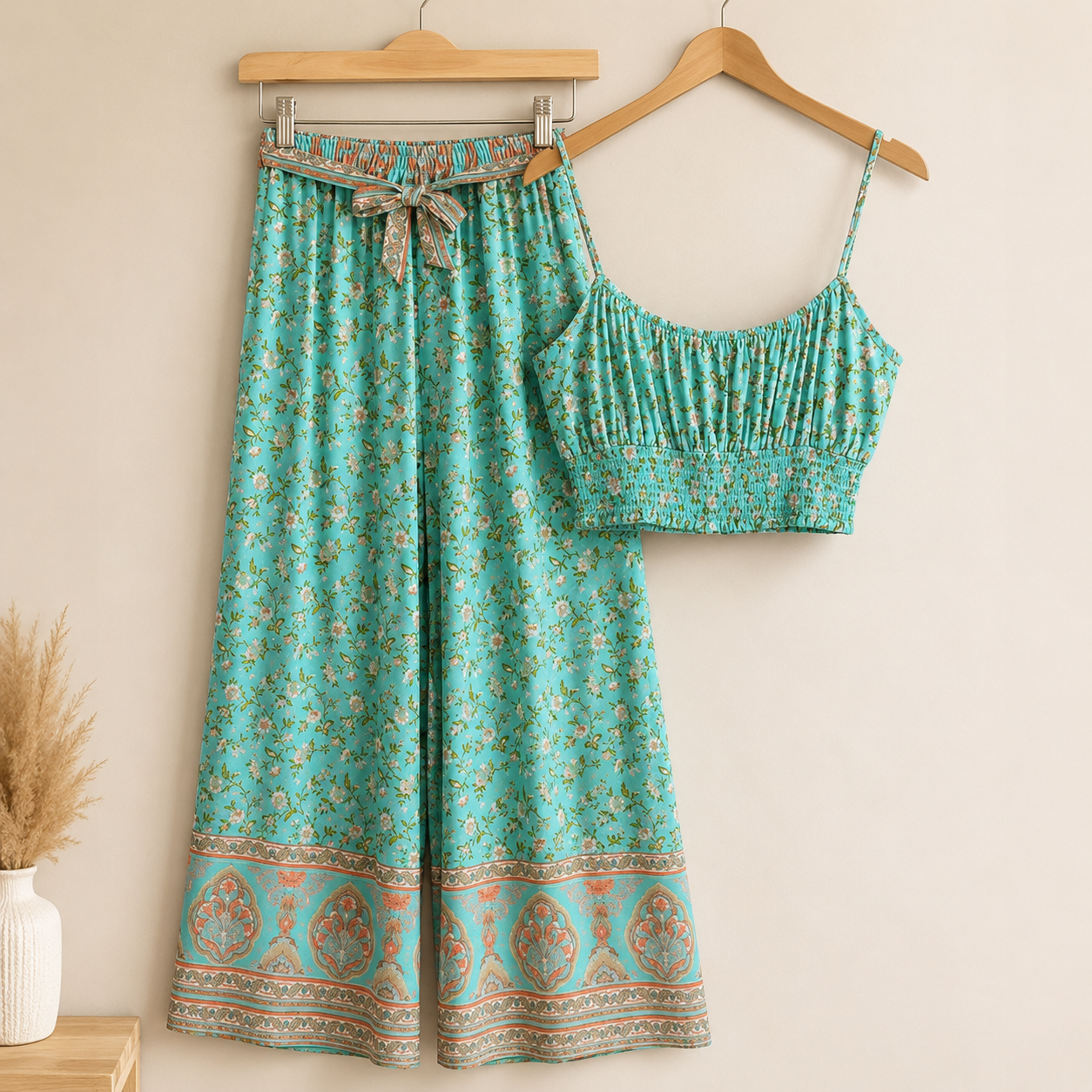 Macy Floral Wide Leg Pant
