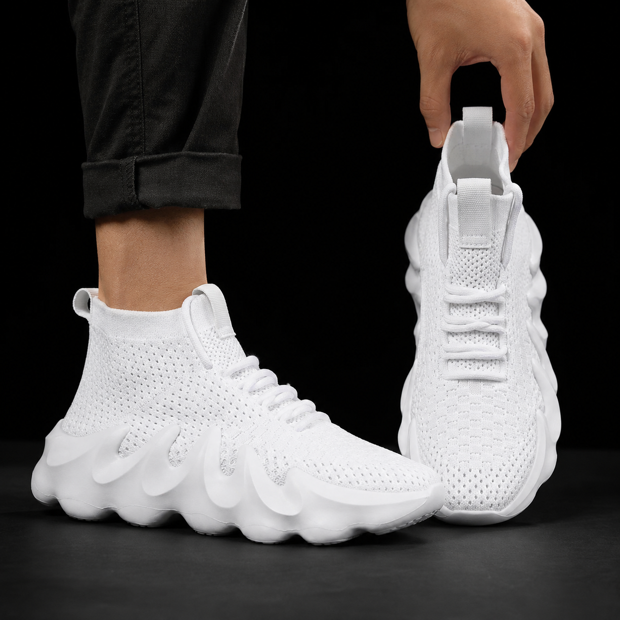 Malibu Wave Knit Sneakers