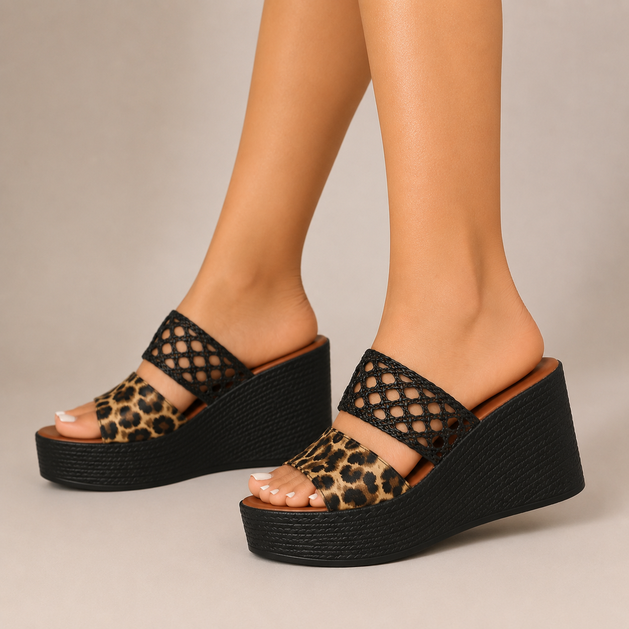 Savanna Wedge Slides
