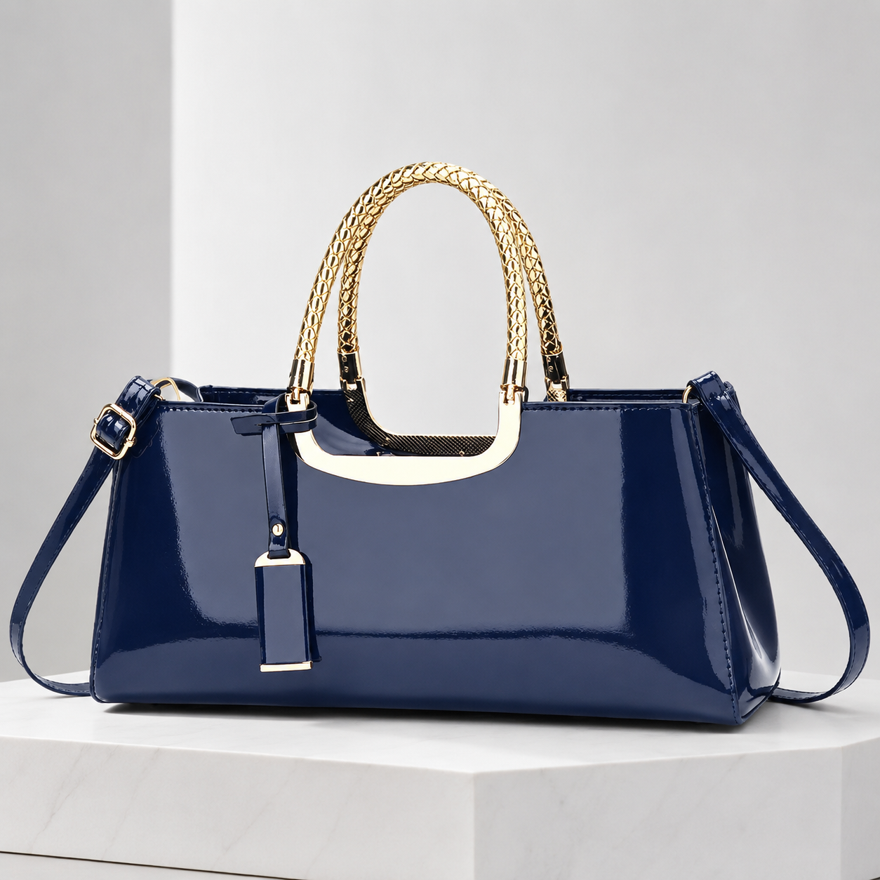 Madison Patent Leather Handbag