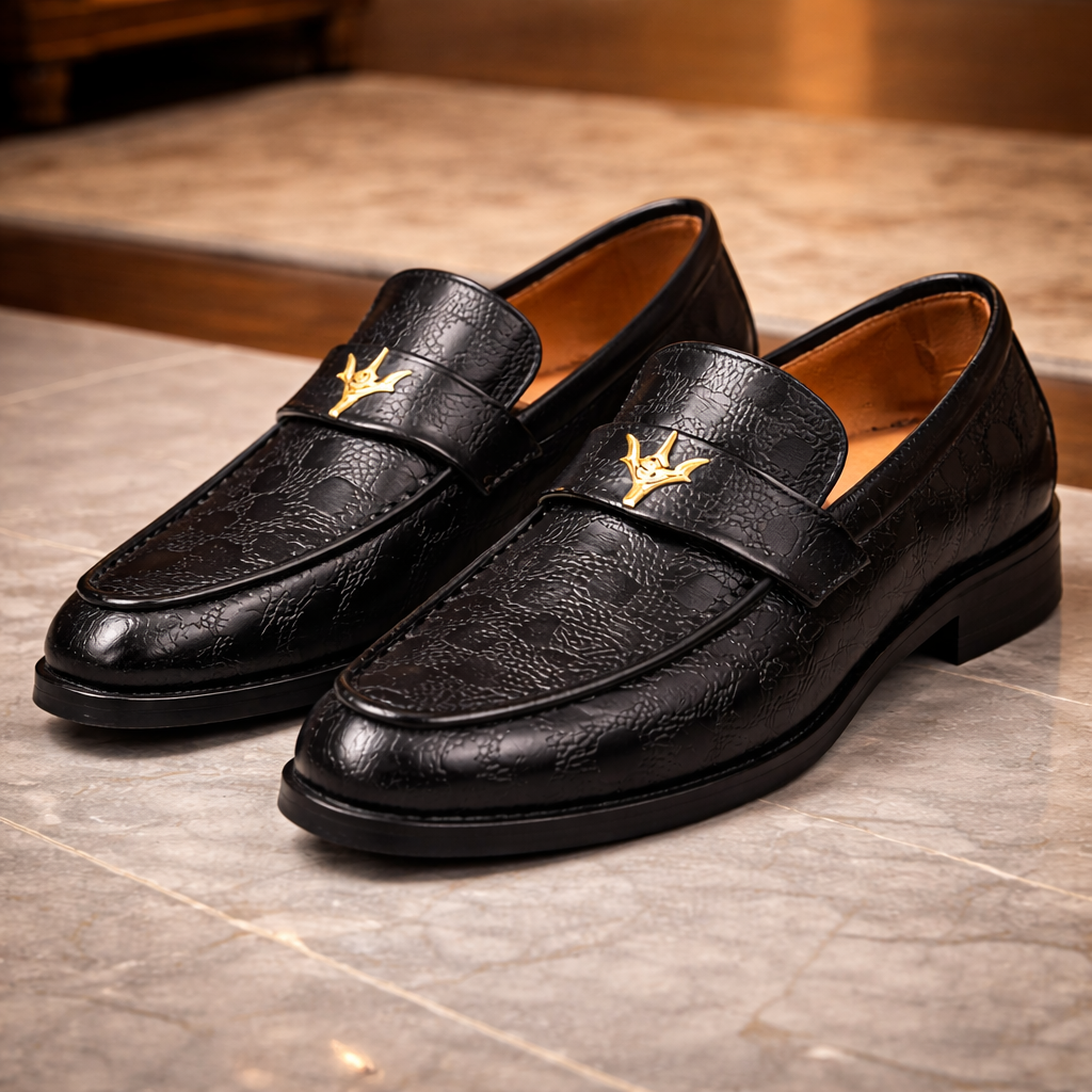 Gianni Crest Leather Loafer