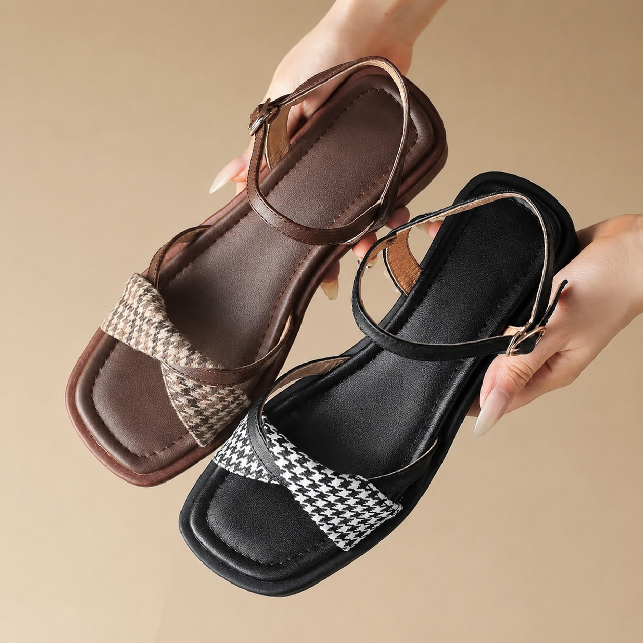 Emma Flat Ankle Sandals
