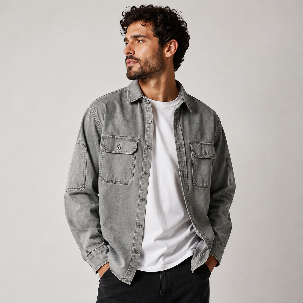 The Calder Overshirt — Cotton Twill