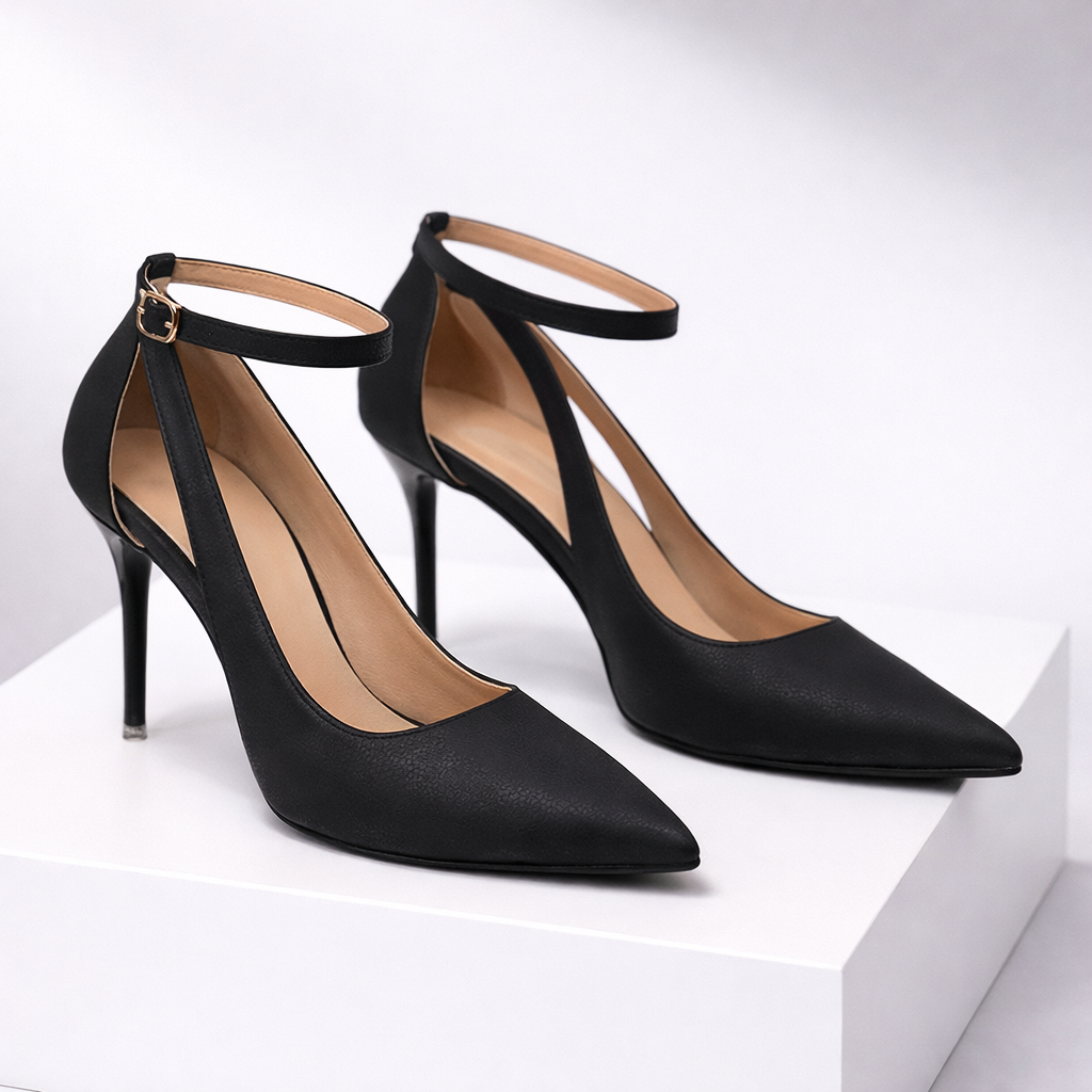Parker Ankle Strap Stiletto Pumps
