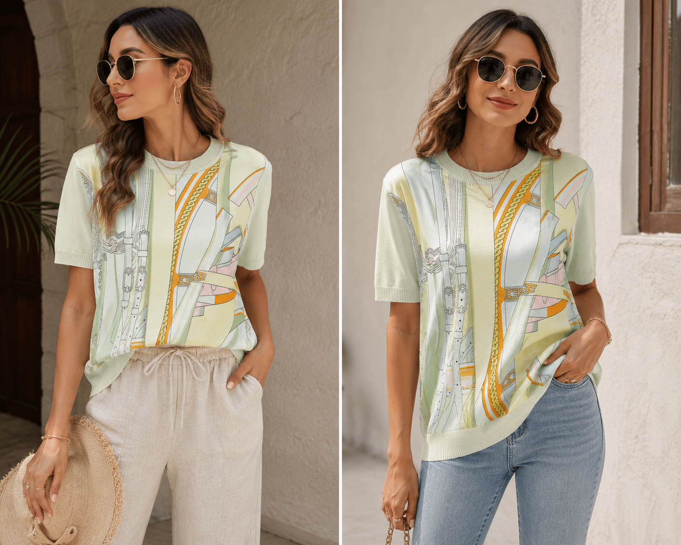 Stella Ice Silk Knit Top