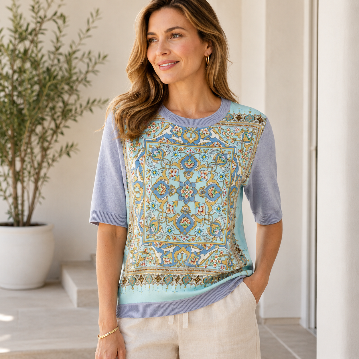Stella Ice Silk Knit Top