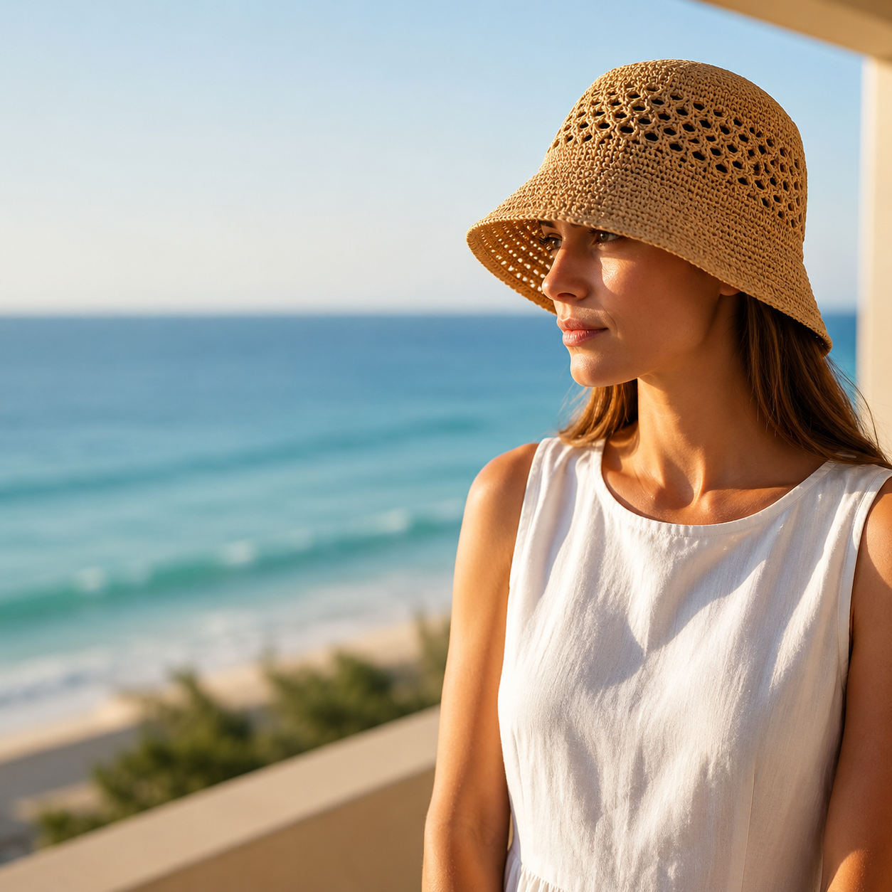 Solara Crochet Bucket Hat