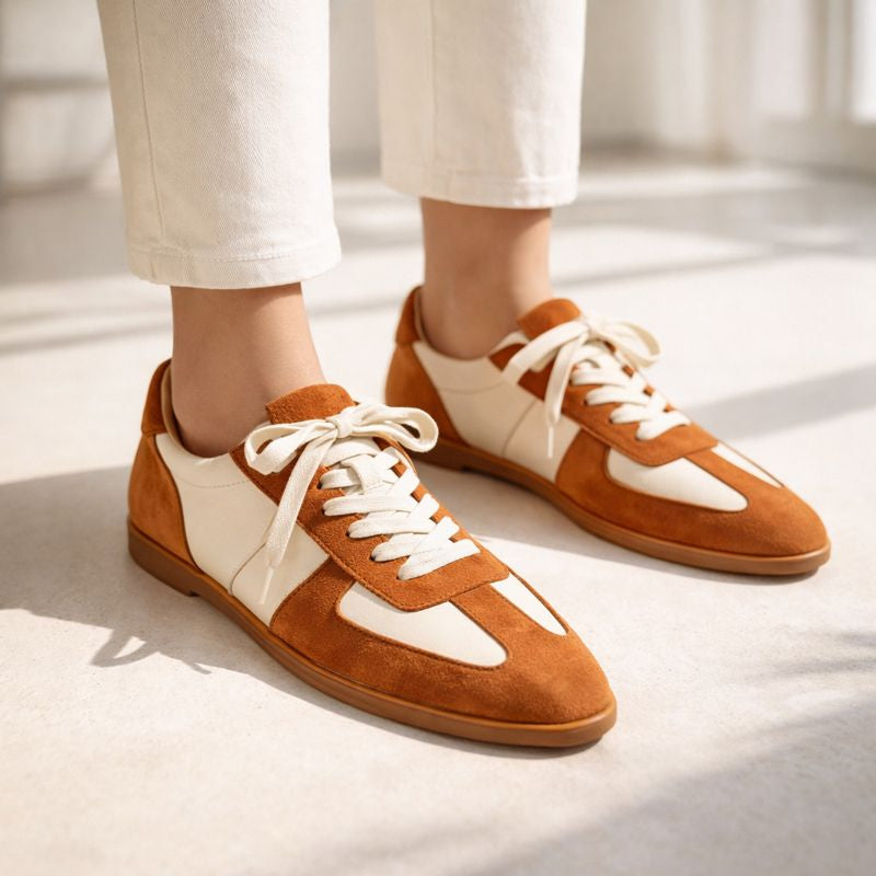 Lara Leather Lace-Up Shoes