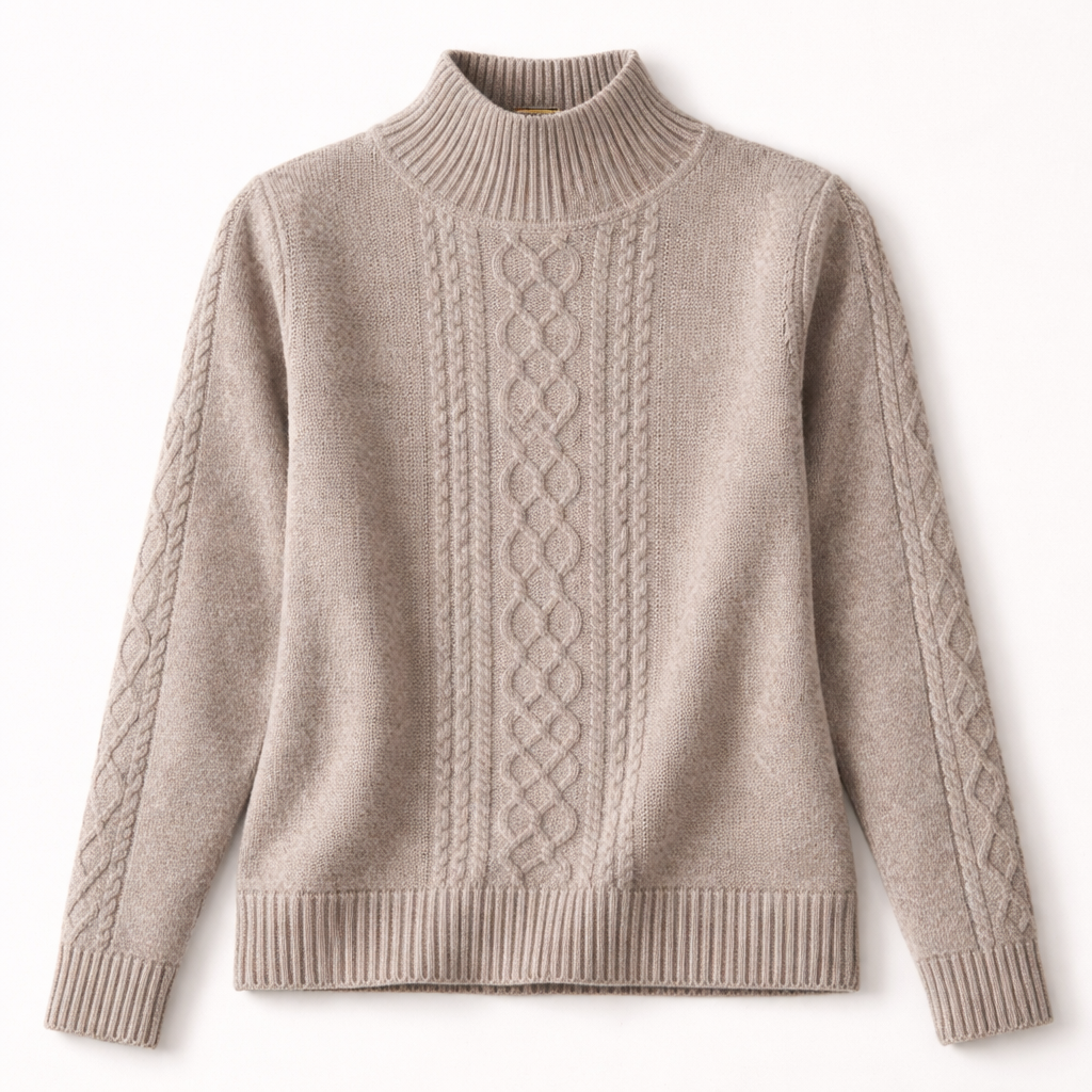 Amélie Cashmere Cable Knit Sweater